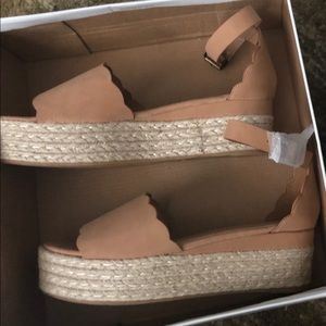 Bamboo platform shoes